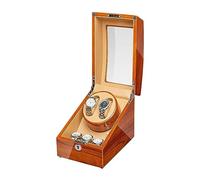 OWOHYG Boîtier de Montre en Bois avec Remontoir Automatique, Peinture extérieure pour Piano, Adaptateur de Moteur Silencieux et Accessoires alimentés par Batterie.
