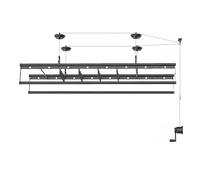 OWOHYG Ceiling Drying Rack Lifting Clothes Hanger Balcony d Hand Crank Manual Clothes Drying Rod Quilt Indoor Clothes Hanger for Balcony, Bathroom to Pursue Happiness,One Color-2.4m