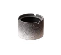 OWOHYG Cendrier De Bureau Rond sans Couvercle, Petit Modèle, Noir Et Blanc Dégradé, Design Minimaliste, Idéal pour La Maison Et Le Bureau, Facile À Nettoyer..