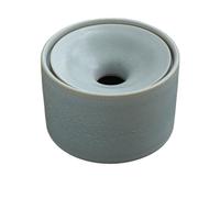 OWOHYG Cendrier De Table Rond en Céramique pour La Maison, Le Salon, Le Bureau Ou Une Table Basse. Couvercle en Forme D'Entonnoir Simple pour Éviter Que Les Cendres Ne S'Éparpillent..