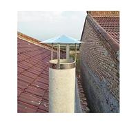 OWOHYG Chapeau De Cheminée en Acier Inoxydable, Protection Contre La Pluie Et La Neige, Brûleur À Bois, Grille Anti-Refoulement pour Oiseaux, Convient À Tous Les Types De Combustible.d15cm/5.90in