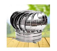 OWOHYG Chapeau De Cheminée Rotatif en Acier Inoxydable, Turbine De Ventilation Rotative, Chapeau De Cheminée Anti-Refoulement pour Toiture D'Usine, Compatible avec La Plupart des Che.500mm