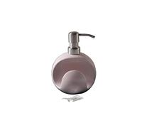 OWOHYG Distributeur de Savon en céramique avec Porte-éponge, 400 ml/13,5 oz, Distributeur de Savon à Vaisselle, Joli Flacon à Pompe pour Cuisine et Salle de Bain, Rose