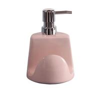 OWOHYG Distributeur de Savon, Pompe à Savon de Cuisine avec éponge, Distributeur de Lotion en céramique, Distributeur de Pompe de comptoir pour Salle de Bain, Cuisine, Salle de Bain, Rose