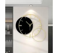 OWOHYG Horloge Murale surdimensionnée en métal - Design à Quartz Moderne, Silencieux et sans tic-tac pour Salon, Bureau et Maison