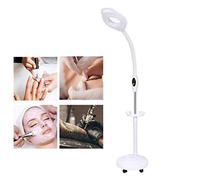 OWOHYG Lampe Loupe sur Pied avec Bras Pivotant Réglable, Loupe X16 pour Soins De La Peau, Beauté, Maquillage, Manucure, Tatouage, Salon De Beauté, Spa, avec Support Roulant