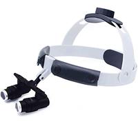 OWOHYG Loupe Dentaire à Fort grossissement, loupes binoculaires, Lunettes optiques grossissantes médicales et chirurgicales, Serre-tête, ORL, ophtalmologie, microchirurgie, 6,0 x, Distance : 420 mm