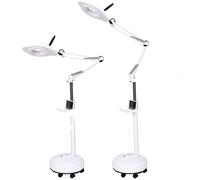 OWOHYG Loupe, Lampe Loupe 16X, Lampe sur Pied Réglable en Hauteur pour Lecture, Beauté, Manucure, Tatouage, Salon, Artisanat