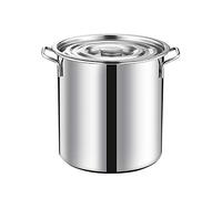 OWOHYG Marmite Grande, Marmite Professionnelle en Acier Inoxydable avec Couvercle, Capacité Accrue, Compatible avec Tous Les Types De Cuisinières, 10 Tailles (30 Cm X 40 Cm, 28 L)