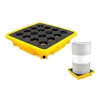 OWOHYG Spill Containment Platform, Drum Collection Pallet, Modular Industrial Drum Collection Platform for Storing Goods in The Basement, 33.5 X 33.5 X 5.5 cm,130 * 130 * 15cm