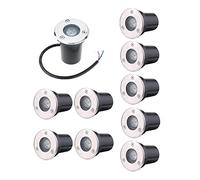 OWOHYG Spot LED 3 W 300 LM, Éclairage D'Extérieur Encastré pour Terrasse, Jardin, Pelouse, Sol, Escalier, Cour, Allée, Éclairage Paysager, Ip67, Résistant À l'eau, Lot de 10 (Coloré)