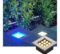 OWOHYG Spot LED Carré Encastré pour Extérieur, Étanche Ip66, Idéal pour Une Cour, Un Chemin, Une Passerelle, Une Terrasse Ou Une Marche (Blanc 4 W)