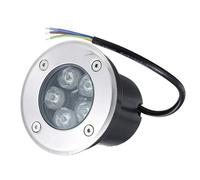 OWOHYG Spot LED Rond Encastrable pour Extérieur, Éclairage Paysager, Spot LED en Acier Inoxydable Étanche Ip67, Projecteur LED D'Extérieur Au Sol, pour Allée, Patio, Jardin (Lumière Jaune 12 W)