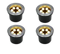 OWOHYG Spots D'Extérieur Encastrés - S, Lampadaire Rectangulaire Encastré AC, Spot Ultra-Mince Étanche Ip67, Éclairage De Sol Facile À Installer pour Jardin, Arrière-Cour, Terrasse, Allée (Rouge 5 W)