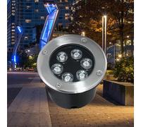 OWOHYG Spots D'Extérieur Encastrés - S, Lampadaire Rectangulaire Encastré AC, Spot Ultra-Mince Étanche Ip67, Éclairage De Sol Facile À Installer pour Jardin, Arrière-Cour, Terrasse, Allée (Jaune 6 W)