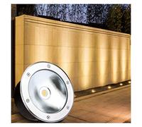 OWOHYG Spots LED Encastrables Au Sol, Éclairages De Jardin Étanches Ip67, Éclairage Souterrain pour Hôtels, Villas, Allées, Ponts Et Ingénierie (Lumière Chaude 12 W)