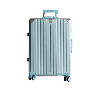 OWOHYG Suitcase Aluum Frame Suitcase Women's Trolley Boarding Case Light Sound Caster Wheel Password Customs Lock Suitcase Suitcases