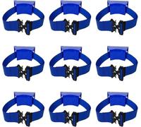 OWOHYG Support De Fixation pour Bouteille D'Oxygène Et Bouteille De Propane - Lot De 1, 3, 5, 7, 9, 11, 13 Et 15 Pièces. Support Mural Portable pour Bouteille D'Oxygène..Blue-9pcs