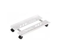 OWOHYG Support de processeur Mobile réglable, Support de boîtier PC, Plateau PC avec 4 roulettes pour la Plupart des boîtiers de Jeu PC, Support de Tour d'ordinateur sous Le Bureau, blan