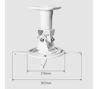 OWOHYG Support de projecteur Universel Rotatif pour Plafond, en Alliage d'aluminium, réglable, pour Bureau, Maison (Blanc B), Blanc, B