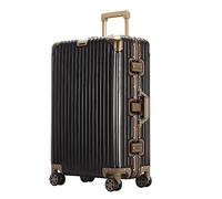 OWOHYG Travel Suitcase Set,Practical Luggage Suitcases with Wheels Carry on Luggage Suitcase Zipperless,Black-22 inch