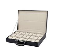 OWOHYG Valise Noire, boîtier de Rangement pour Montres, boîte de Rangement pour Montres, Support de Montre, Horloge, boîte d'horloge