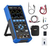 OWON HDS2202 Oscilloscope portable professionnel 2 en 1 pour PC 200 MHz, multimètre numérique 20 000 points, écran LCD 3,5 pouces, outil de test universel
