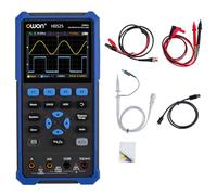 OWON HDS25 Oscilloscope numérique portable multifonction 2 en 1, bande passante 25MHz, oscilloscope numérique portable à 2 canaux, multimètre 20000 points avec USB Type C et écran LCD 3,5