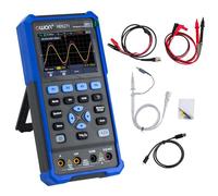 OWON HDS271 Oscilloscope numérique portable 3 en 1 avec bande passante 70MHz 1 canal 24 000 comptes avec USB type C et écran LCD 3,5" (oscilloscope + multimètre + générateur 100 kHz)