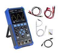 OWON Oscilloscope portatif multifonction 20 000 valeurs de comptage, testeur universel portable 2 en 1 avec écran LCD de 3,5 pouces, 2 canaux, bande passante 25 MHz, HDS25