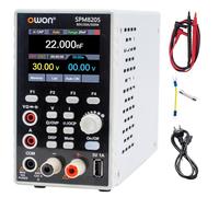 OWON SPM8205 (0-80V,0-20A) Alimentation DC programmable avec multimètre 4,5chiffres, Sortie 500W, Haute résolution 10mV/1mA, Compatible USB/RS232/LAN et Protection SCPI Industriel et en Laboratoire