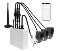 OWON Testeur de courant WiFi 500 A, compteur de terminaux à 3 phases avec surveillance en temps réel de la puissance, de la tension, du courant et du facteur de puissance, intégration d'application