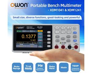 OWON XDM1041 XDM1241 4 1/2 multimètre numérique banc Portable True RMS tension de courant cc/AC USB multimètre testeur compteur SCPI XDM1241