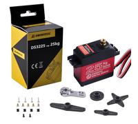 owootecc Servomoteur 25KG Servo Numérique Etanche à Couple Elevé et à Engrenages Métalliques pour RC Traxxas HSP Bateau hélicoptère Bateau de Voiture Avion (Angle de contrôle 270 °)