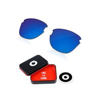 OWORK Verres de rechange en polycarbonate de 1,8 mm pour lunettes de soleil Oakley Frogskins Lite OO9374 63 mm - Bleu glacier