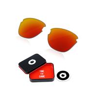 OWORK Verres de rechange en polycarbonate pour lunettes de soleil Oakley Frogskins Lite OO9374 63 mm Rouge feu 1,8 mm