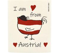 OWOSCHFETZN Lingette Éponge "I am from Austria" - 1 pcs