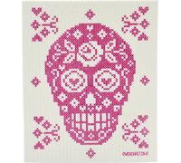 OWOSCHFETZN Lingette Éponge "Tête de Mort" - Rose