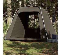 Owox Tente de pêche 4P Marron 260 x 260 x 211 cm Polyester 190T + PU Protection UV Montage rapide pour pêcheur et famille