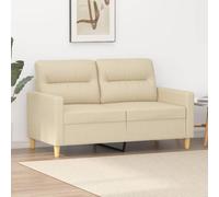 Owoxanthellate 2 places, crème, 138 x 77 x 80 cm, tissu/métal, alternative pour canapé-lit, largeur d'assise 120 cm