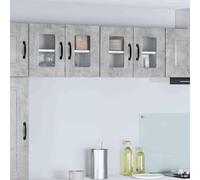 Owoxanthellate Armoire murale de cuisine, en béton, gris, 60 x 31 x 40 cm, avec 4 étagères, design moderne, robuste et peu encombrant, pour cuisine, salle à manger, bar