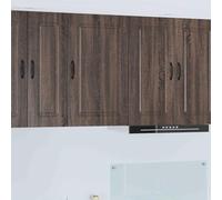 Owoxanthellate Armoire murale de cuisine marron chêne 50 x 31 x 80 cm - Support en bois - Espace de rangement au choix avec 3 étagères et porte - Design moderne monté au mur - Robuste - Pour petite