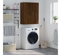 Owoxanthellate Armoire murale marron chêne 69,5 x 34 x 90 cm - Design moderne avec espace de rangement pour salon, chambre à coucher, couloir