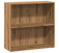 Owoxanthellate Bibliothèque Artisan en chêne - 80 x 30 x 77 cm - Étagère de rangement ouverte et séparateur de pièce avec compartiments pour salon, bureau et couloir