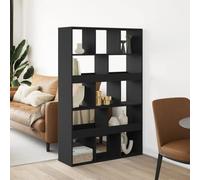 Owoxanthellate Bibliothèque séparateur de pièce, 100 x 33 x 156,5 cm, noire, en matériau dérivé du bois, avec 13 compartiments, étagère sur pied au design moderne et grand espace de rangement pour