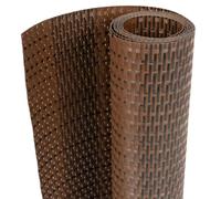 Owoxanthellate Brise-vue pour balcon, aspect rotin - 600 x 90 cm - Protection contre le vent - Brise-vue - Pour balustrade de balcon, jardin et terrasse - Bandes brise-vue indéchirables - Marron et
