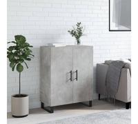 Owoxanthellate Buffet gris béton - 69,5 x 34 x 90 cm - Matériau du bois avec pieds en métal - Design moderne - Commode robuste - Pour salon, chambre à coucher, couloir