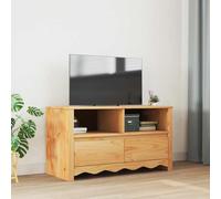 Owoxanthellate Buffet TV Drammen en chêne - 99 x 43 x 55 cm - En pin massif - Design moderne avec espace de rangement et tiroir - Pour salon, chambre à coucher et couloir