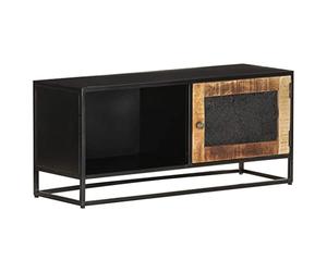 Owoxanthellate Buffet TV industriel 90 x 30 x 40 cm en bois de manguier avec armature en métal - 43" - Vintage