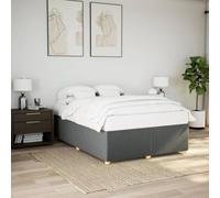 Owoxanthellate Cadre de lit 160 x 200 cm en bois polyester respirant avec sommier à lattes, double moderne, confortable et robuste, pour chambre à coucher, chambre d'amis, chambre d'adolescent